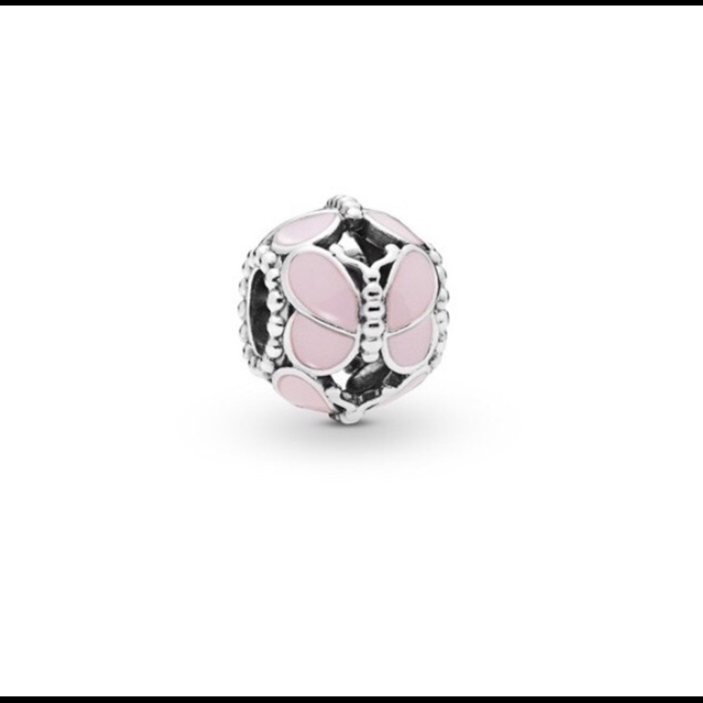 New Pandora Pink Butterfly Charm, 797855EN160